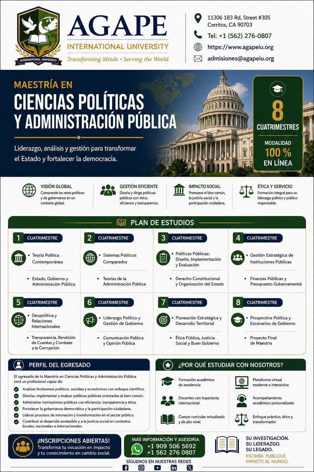 Maestría en Ciencias Políticas y Administración Pública